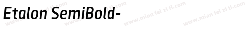 Etalon SemiBold字体转换